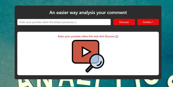 Screenshot of Comment analyzer