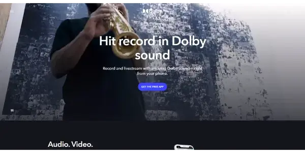 Screenshot of Dolby On
