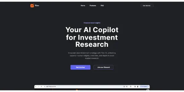 Screenshot of Fin+