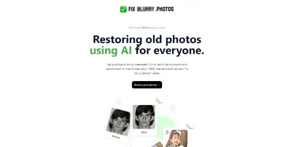 Screenshot of Fixblurry.photos