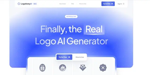 Screenshot of LogoliveryAI
