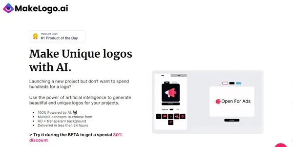 Screenshot of Make Logo AI