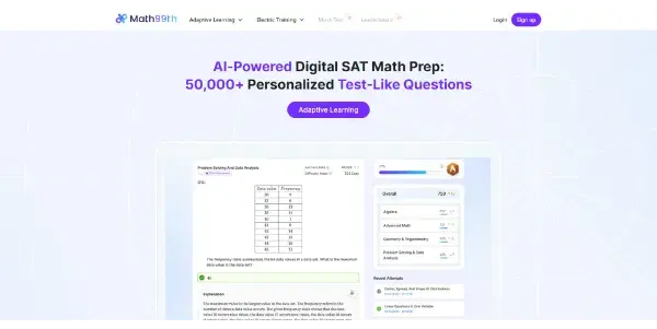 Screenshot of Math99th