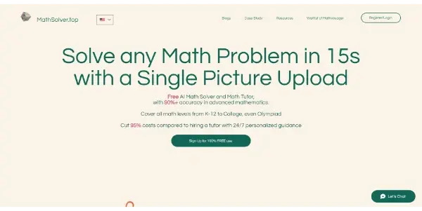 Screenshot of Mathsolver.top