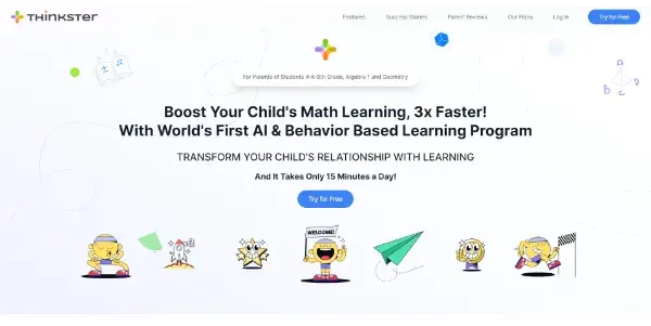 Screenshot of Thinkster Math